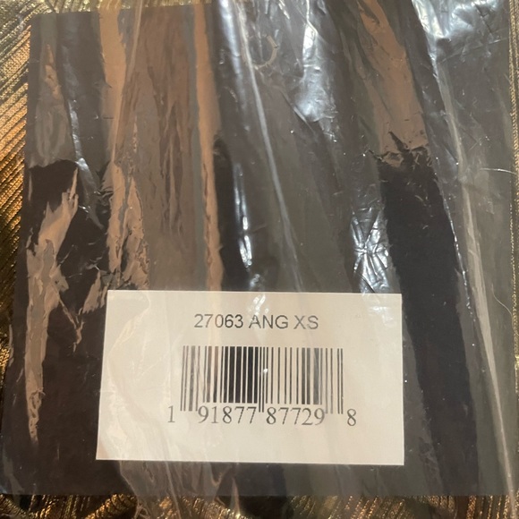 Mac Duggal METALLIC ROUCHED DETAIL FRONT SLIP V NECK GOWN - Picture 4 of 4